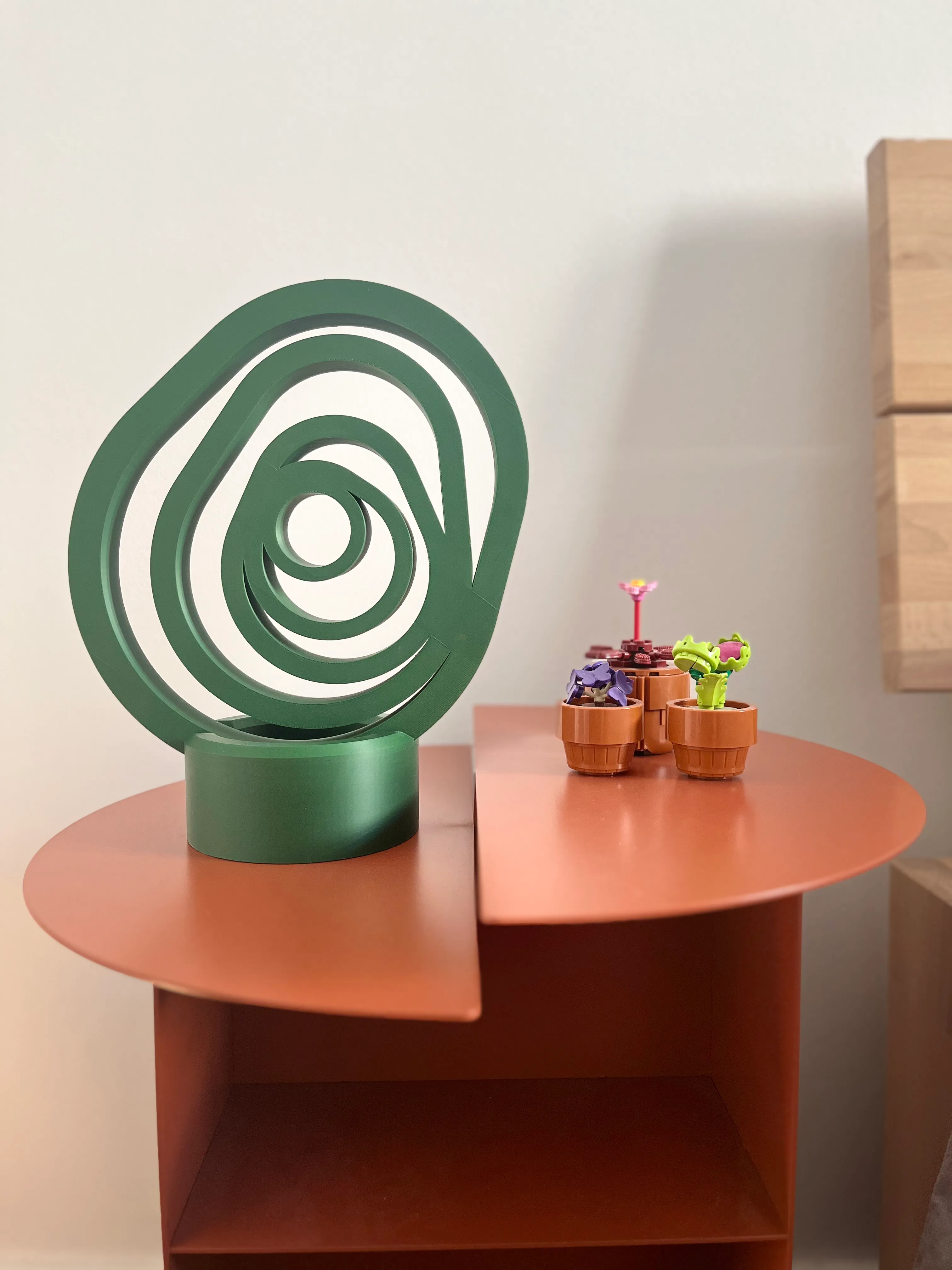 Totem abstrait de décoration - Résultat final du projet d'impression 3D