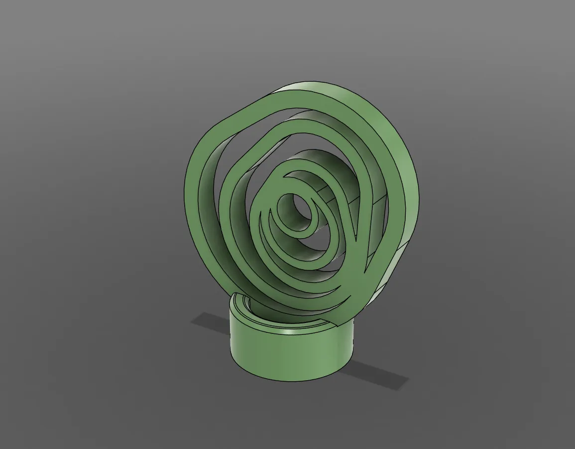 Totem abstrait de décoration - Processus de conception et modélisation 3D